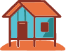 Beach house icon